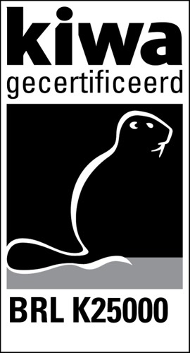 Kiwa BRL K25000 gecertificeerd